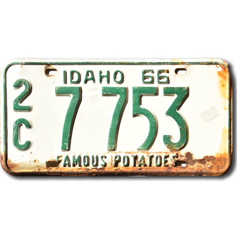 Americká ŠPZ Idaho 1966 Famous Potatoes 2C 7753