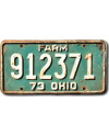 Americká ŠPZ Ohio 1973 Green Farm 912371