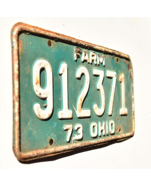 Americká ŠPZ Ohio 1973 Green Farm 912371