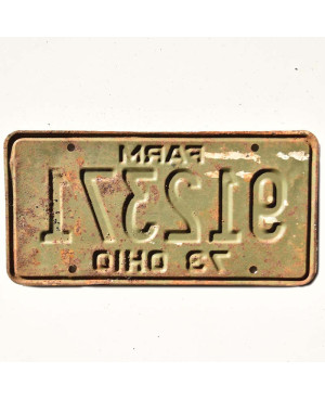 Americká ŠPZ Ohio 1973 Green Farm 912371
