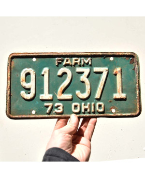 Americká ŠPZ Ohio 1973 Green Farm 912371