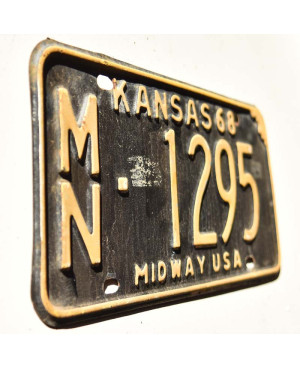 Americká ŠPZ Kansas 1968 Midway MN-1295