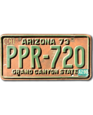 Americká ŠPZ Arizona 1973 Grand Canyon PPR-720