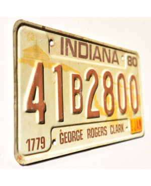 Americká ŠPZ Indiana 1980 George Rogers Clark 41B2800