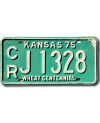 Americká ŠPZ Kansas 1975 Green CRJ 1328