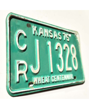 Americká ŠPZ Kansas 1975 Green CRJ 1328