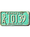 Americká ŠPZ Kansas 1970 Midway Green SA-10139