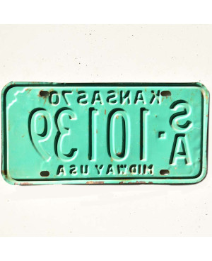 Americká ŠPZ Kansas 1970 Midway Green SA-10139