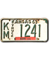Americká ŠPZ Kansas 1963 Truck KM-1241
