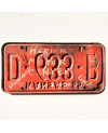 Americká ŠPZ Kansas 1965 Red D-633-B