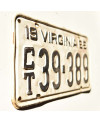 Americká ŠPZ Virginia 1965 White CT39-389