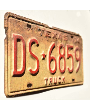 Americká ŠPZ Texas 1974 Truck DS-6859