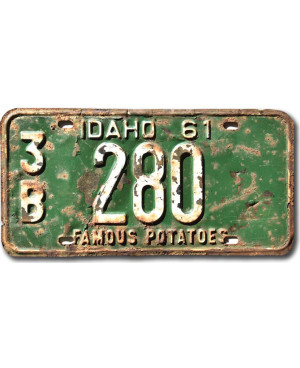 Americká ŠPZ Idaho 1961 Famous Potatoes 3B 280