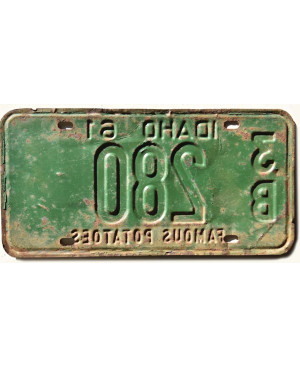 Americká ŠPZ Idaho 1961 Famous Potatoes 3B 280