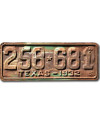 Americká ŠPZ Texas 1932 Rusty 258-681