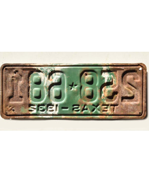 Americká ŠPZ Texas 1932 Rusty 258-681