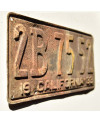 Americká ŠPZ California 1933 Rusty 2B 7552