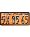 Americká ŠPZ California 1934 Yellow 5X 8565