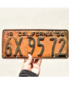 Americká ŠPZ California 1934 Yellow 6X 9572
