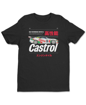 Pánske tričko Castrol Racing Car Black