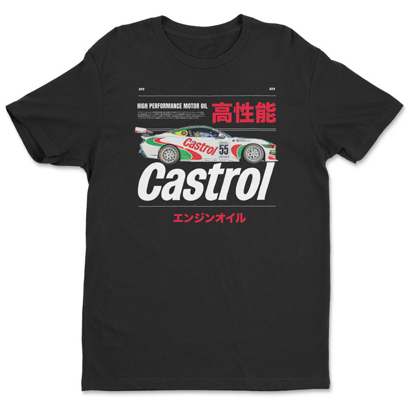 Pánske tričko Castrol Racing Car Black