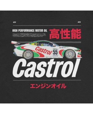 Pánske tričko Castrol Racing Car Black