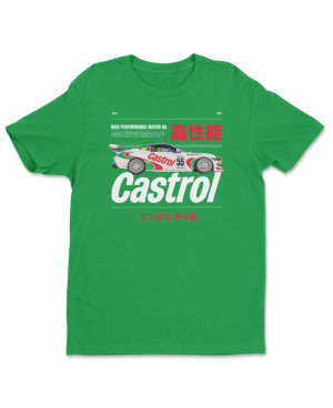 Pánske tričko Castrol Racing Car Green