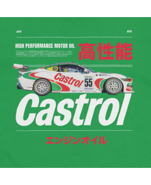 Pánske tričko Castrol Racing Car Green