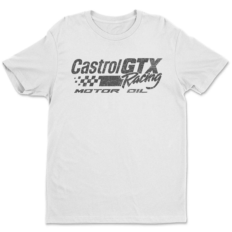 Pánske tričko Castrol GTX Racing Oil White