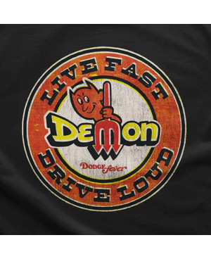 Pánske tričko Dodge Demon Live Fast Black