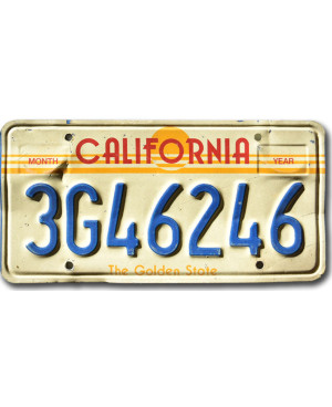 Americká ŠPZ California The Golden State 3G46246