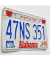 Americká ŠPZ Alabama Heart