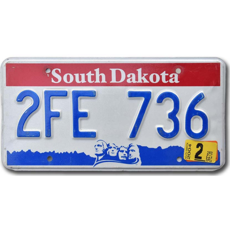 Americká ŠPZ South Dakota Faces 2FE 736