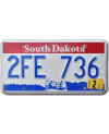 Americká ŠPZ South Dakota Faces 2FE 736