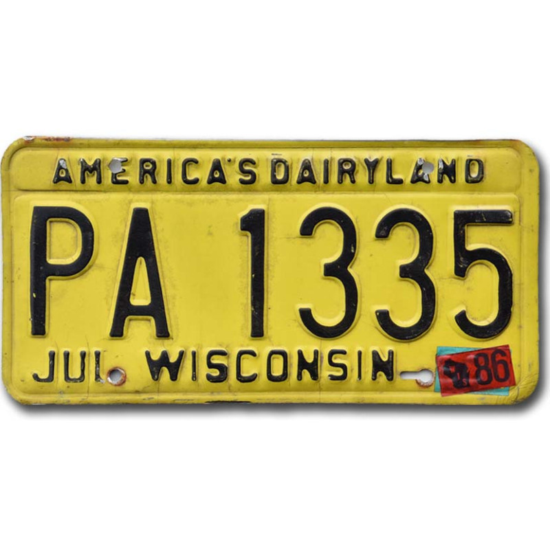 Americká ŠPZ Wisconsin Dairyland PA 1335