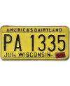 Americká ŠPZ Wisconsin Dairyland PA 1335