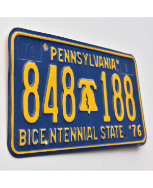 Americká ŠPZ Pennsylvania 1976 Bicentennial 848 188