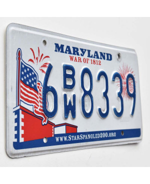 Americká ŠPZ Maryland Flag 6BW8339