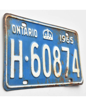 Kanadská ŠPZ Ontario 1965 Blue H-60874