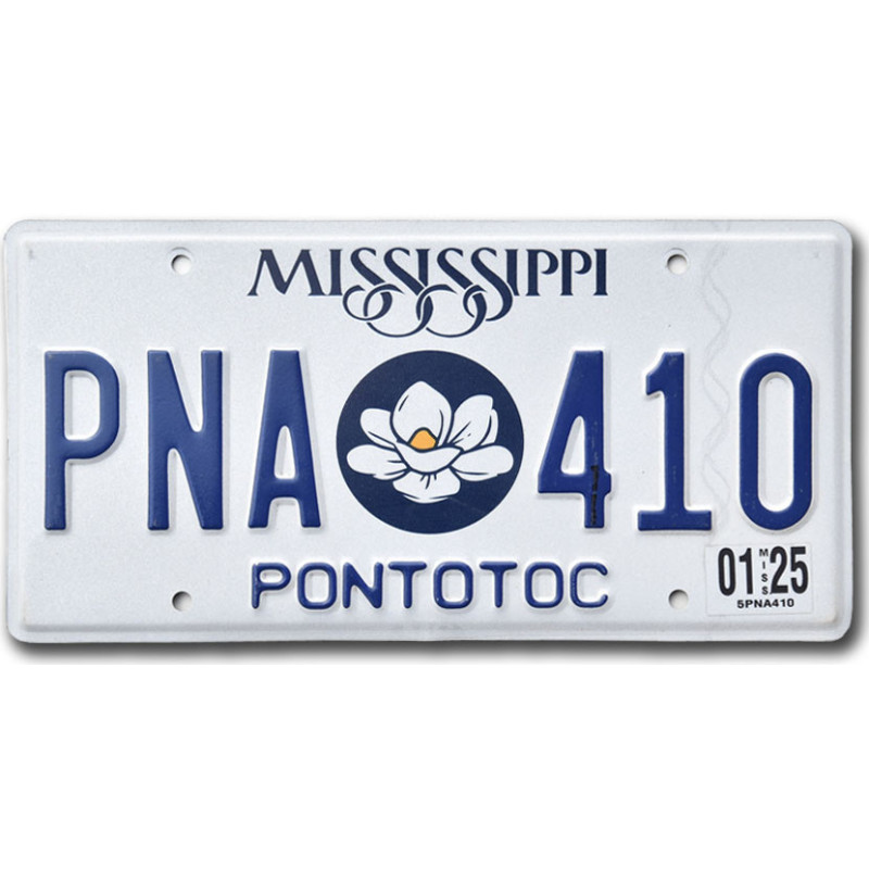 Americká ŠPZ Mississippi 2025 Magnolia PNA-410