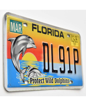 Americká ŠPZ Florida Protect Wild Dolphins DL91P