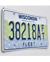 Americká ŠPZ Wisconsin Fleet 38218AFT