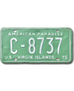 ŠPZ US Virgin Island 1975 Green C-8737