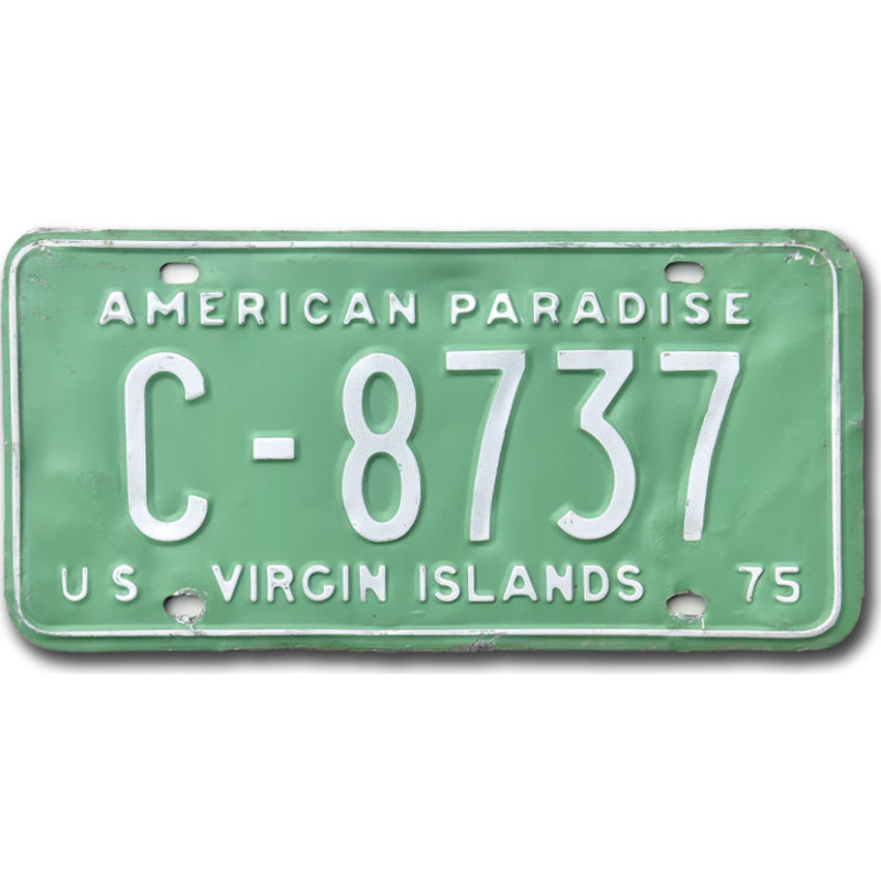 ŠPZ US Virgin Island 1975 Green C-8737