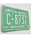 ŠPZ US Virgin Island 1975 Green C-8737