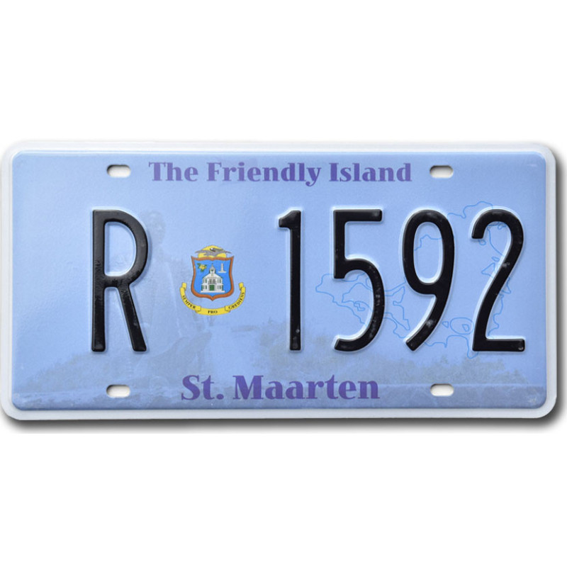 ŠPZ St. Maarten The Friendly Island R 1592