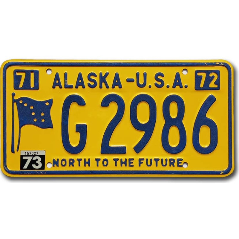 Americká ŠPZ Alaska 1971 North To The Future G 2986