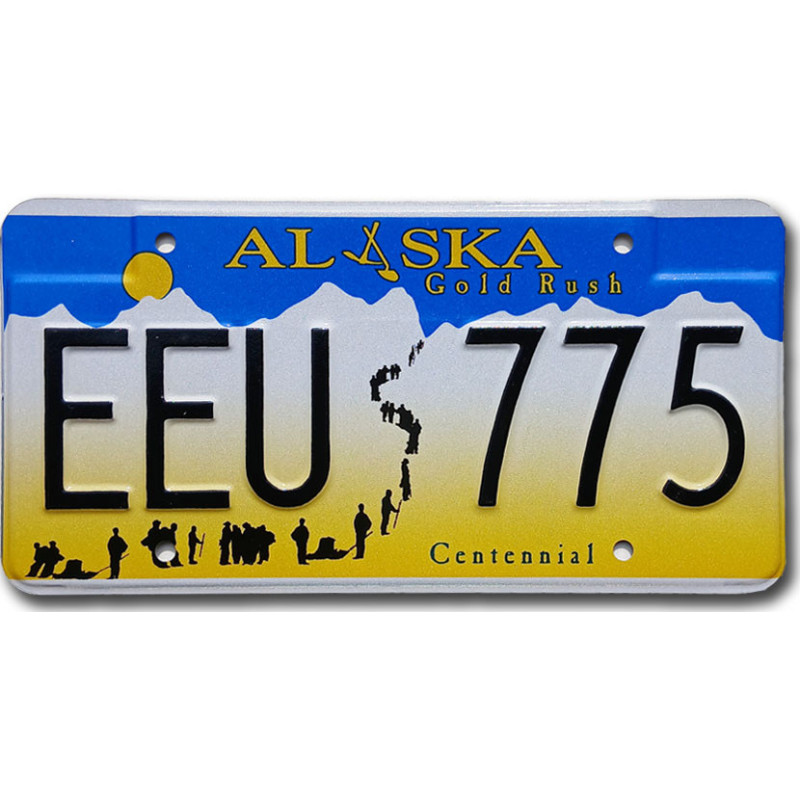 Americká ŠPZ Alaska Gold Rush EEZ 775