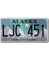 Americká ŠPZ Alaska Aurora Borealis LJC 451