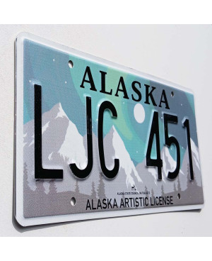 Americká ŠPZ Alaska Aurora Borealis LJC 451